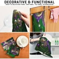 thumbnail image 7 of Coolnut Mardi Gras Lily and Shimmer Beads Kitchen Dish Towel Set 1Pcs,Dishcloths Sets Fast Drying Kitchen Towels Tea Towels Gift Set for Drying Cleaning Cooking Baking266 Wash cloth, 7 of 7