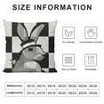thumbnail image 5 of Nawypu Easter Pillow Covers Buffalo Check Plaid Rabbit Truck Pillow Egg Leaves Wreath Couch Pillow Covers Happy Easter Spring Farmhouse Black and White Decoration for Sofa Couch Room Office, 5 of 5
