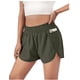 thumbnail image 1 of Pantalones cortos deportivos de secado rápido para mujer, con cintura elástica y bolsillos, 1 of 5