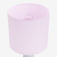thumbnail image 3 of Grandview Gallery 16 Inch Glass Lamp w/ Light Pink Linen Shade, Set of 2, 3 of 8