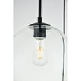 thumbnail image 6 of Baxter 3 Lights Black Pendant With Clear Glass, 6 of 7