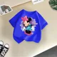 thumbnail image 3 of Linda camiseta informal de algodón de Minnie de Disney para niños, ropa de verano, moda urbana, camiseta de cuello redondo para niñas, camiseta deportiva para niños, 3 of 5