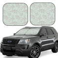 thumbnail image 2 of Uemuo Retro Snake Printed 2 PCS Car Windshield Sun Shade, Auto Sun Heat and UV Rays Blocker, Foldable Automotive Front Window Sunshade Protector, 2 of 7