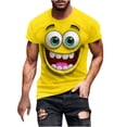 thumbnail image 3 of ZRGHAOYLQ Workout Shirts for Men Gym Short Sleeve Crewneck Basic Tee Funny Graphic Print Athletic Shirt Breathable Running Clothes, 3 of 6
