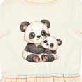 thumbnail image 4 of Inktastic Cute Panda Bear Girls Toddler Dress, 4 of 5