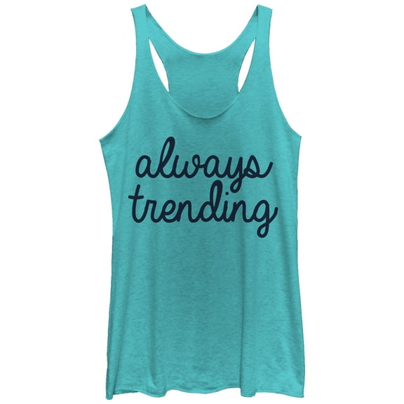 Women's Lost Gods Always Trending  Racerback Tank Top Tahiti Blue X Large