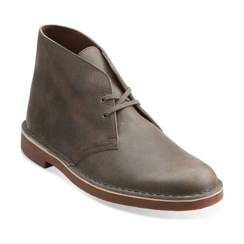clarks boots grey leather