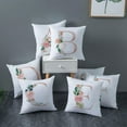 thumbnail image 6 of Valentine's Day Gift Nordic Pink Rose 26 English Letters, Pillow Cover, Sofa Cushion Cover, 45 * 45cm, Letter D, 6 of 6