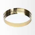 thumbnail image 3 of Mercana Serkis Gold Metal Mirrored Base Round Tray, 3 of 7
