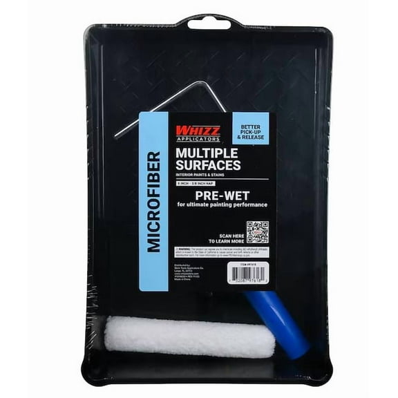 WHIZZ Interior Surfaces 3-Piece Microfiber Paint Roller Kit