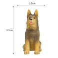 thumbnail image 3 of 3 piezas pintadas a mano Mini figuras de perro de resina Adorno de césped de jardín, suministros de colección de casa de muñecas, decoración de tartas Sunnimix Figuras de perros de resina hechas a mano, 3 of 8