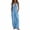 #04 Light Blue 【Stock Up & Rotate: Mix & Match Your Go-To Colors】, variant on Women's Soft Cotton Blend Casual V-Neck Sleeveless Wide Leg Jumpsuit, Relaxed Fit with Side Pockets, Easy Care Weekend Romper, Summer Beach Wear, Travel Outfit, Maternity