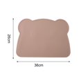 thumbnail image 3 of Bear-Shaped Silicone Placemat - Thick, Heat-Resistant, Anti-Slip, and Easy-to-Clean Table Mat for Home, 3 of 5