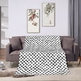 thumbnail image 1 of ZNDUO Abstract Psychedelic Geometric Line Texture Pattern Throw Blanket, Lightweight Cozy Soft Throw Blanket for Couch, 40"x30" Throw Blankets for Bed, 1 of 8