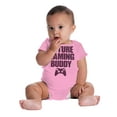 thumbnail image 4 of Future Gaming Buddy Gamer Dad Joke Romper Boys or Girls Infant Baby Brisco Brands 12M, 4 of 6