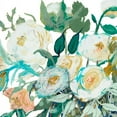 thumbnail image 2 of Maria, Robin 20x20 Gold Ornate Wood Framed with Double Matting Museum Art Print Titled - White Roses, 2 of 4