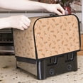 thumbnail image 2 of Toaster Covers 2 Slice, Cartoon Cute Corgi Funny Brown Waterproof Bread Machine Cover Fits for Standard 2 Slice Toasters, Home Decor Toaster Protection with Hanging Rope, 2 of 7