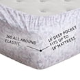 thumbnail image 6 of Comfort Spaces 100% Cotton King Sheet Set 4-Pieces Parisienne Pink Lightweight Breathable All Season Cozy Sheet Set, 6 of 7
