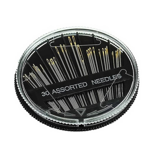 30Pcs Sewing Needles Manual Assorted Self-Threading Embroidery Needle Women Men Adults Handheld Stitch Profeesional Needlework Tools Elderly
