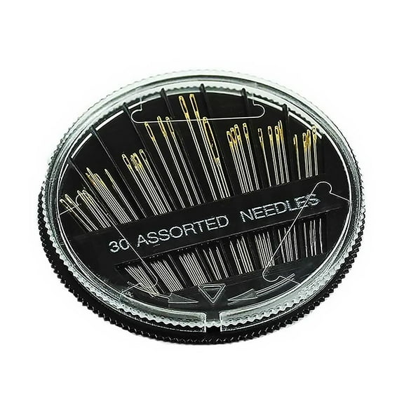 30PCS Assorted Hand Sewing Needles Embroidery Mending Craft Quilt Sew Case