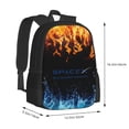 thumbnail image 3 of SPACEX Backpack Cartoon Backpack 17 Inch Durable Laptop Backpack Lightweight Travel Backpack Laptop Daypack for Men Women Hiking Travel, 3 of 9