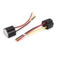 thumbnail image 2 of Unique Bargains 3 Pcs 3 Wires H4 Fog Light Extension Wire Harness Socket Connector for Car, 2 of 3