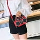 thumbnail image 2 of Bolso bandolera vintage único con forma de radio para mujer, con cierre de clip y bandolera., 2 of 5