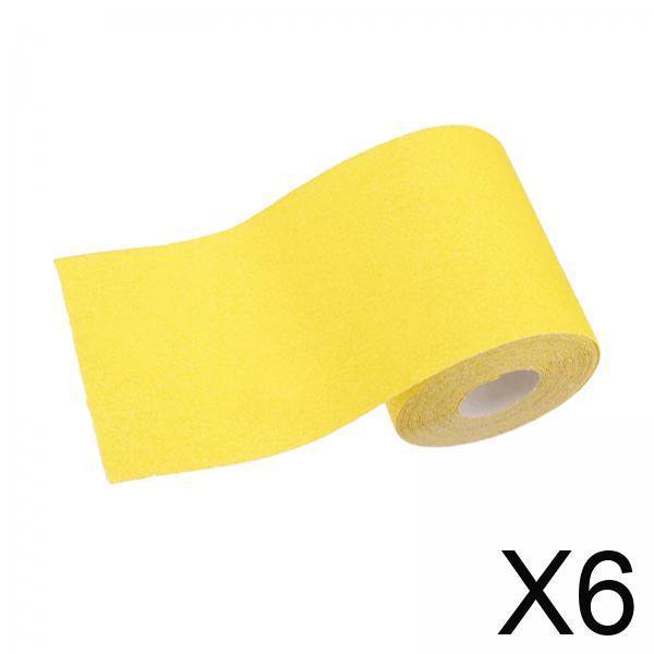 Papel de lija,Papel de lija de óxido de aluminio 9,3 cm 5 metros,Hojas de lija en rollo con respaldo adhesivo,Papel de lija de acabado de grano grueso húmedo y seco,Lijado de muebles de