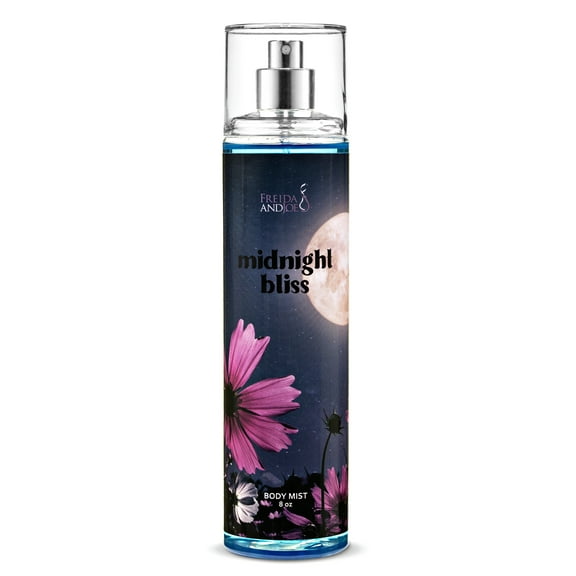 Body Spray For Women, Womens Perfume Fine Fragrance Body Mist And Sprays, Women's Luxury Scented Gifts and Presents, Midnight Bliss Body Mist 8 oz Gift for Her