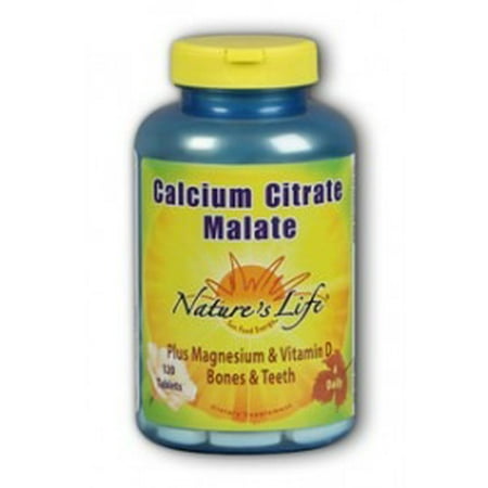 Calcium Citratemalate Vegetarian Natures Life 120 Tabs