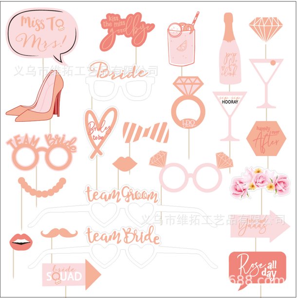 Accesorios para fotos de despedida de soltera, bronceadores de novia, accesorios para fotos de boda, dama de honor y novia