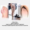 thumbnail image 3 of Bunion Corrector, Triple Compression Big Toe Bunion Splint Straightener  for Left Foot S 35-39 Size,L 40-44 Size, 3 of 8