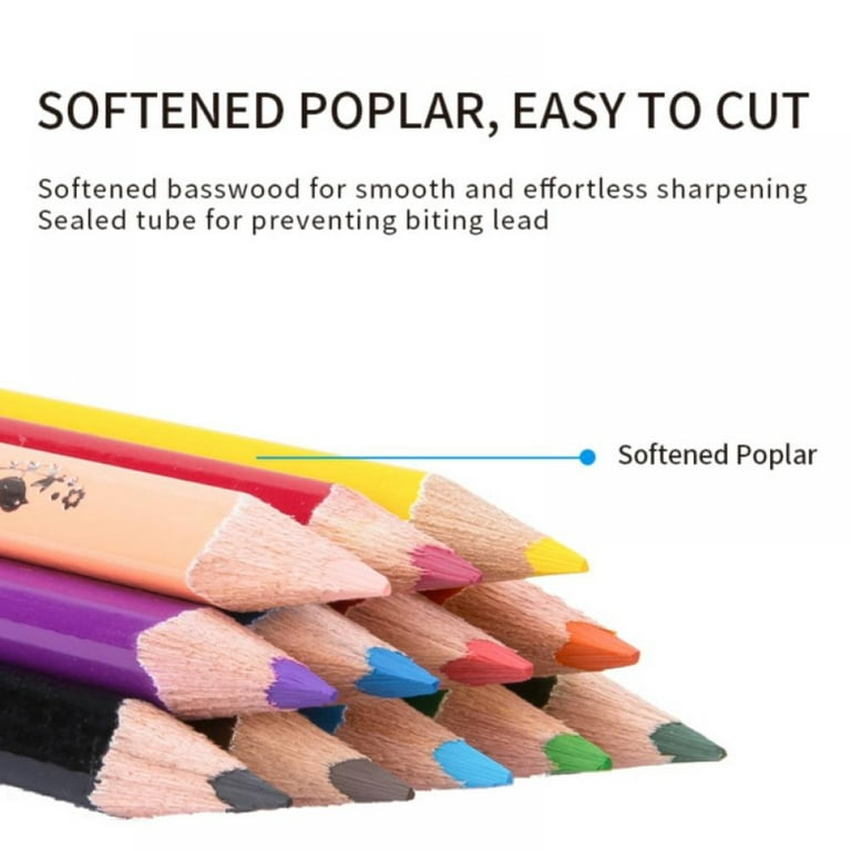 Colored Pencils, 12 Colors Refills Set, Deli Soft Core Based Pencil,  Nontoxic Art Coloring Drawing Pencils for Student Adult Coloring Book,  Sketch 