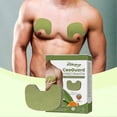 thumbnail image 4 of 12 pieces of male breast development hot compress men's breast care firming ginger patch, 4 of 5