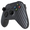 thumbnail image 3 of eXtremeRate Replacement Shell Black Silver Carbon Fiber Front Housing Cover for Xbox Core Controller, 3 of 8