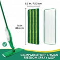 thumbnail image 2 of 4 Pack Mop Refills Compatible for Libman Freedom Spray Mop Replacement Head - Machine Washable Microfiber Heads, Cleaning Multi-Surface Floors and Walls, 2 of 6