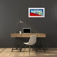 thumbnail image 3 of Retrobot 18x11 White Modern Wood Framed Museum Art Print Titled - Space Rocket Pistol, 3 of 4
