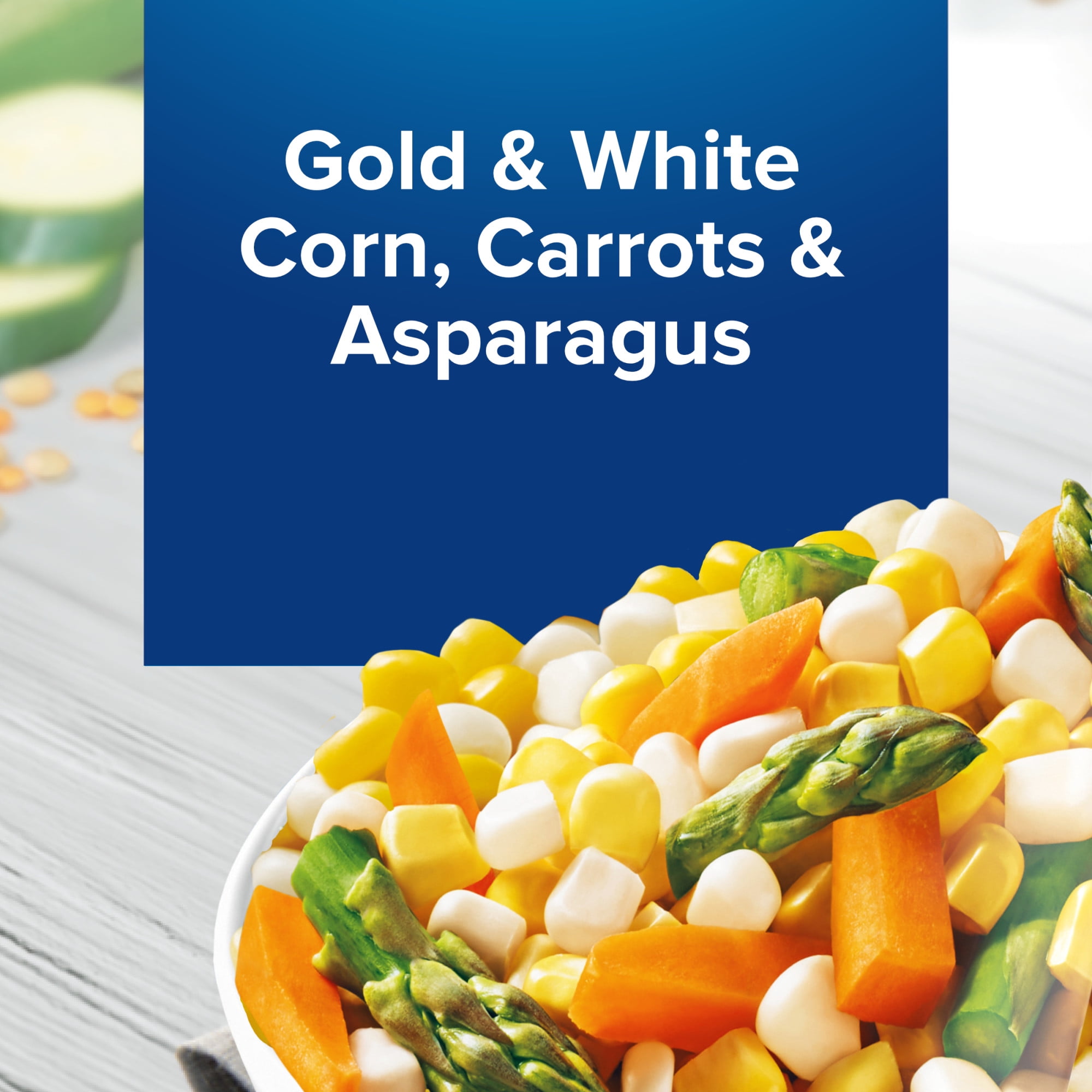 Birds Eye Steamfresh Corn, Carrots & Asparagus Mixed Vegetables, Frozen Vegetables, 10.8 oz. Bag