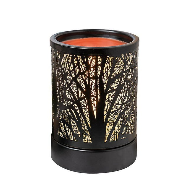 Calentador de cera perfumado con luz LED que cambia de color - Diseño clásico de la Selva Negra