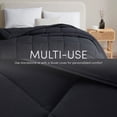 thumbnail image 4 of Nestl California King Comforter, Down Alternative Bedding Duvet Insert, Black, 4 of 9