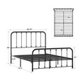 thumbnail image 6 of Weston Home Montgomery Spindle Metal Platform Bed, Full, Black, 6 of 6