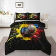 thumbnail image 2 of Erosebridal Rugby Bedding Sets King with Comforter, Football Player Duvet Insert, Sports Game Decor, Reversible, 2 of 7