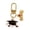 A, variant on Graduation Keychain, School Day Key Charm with Bachelor Cap, High School Keychains, College Graduation Gifts