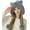 Grey Solid, variant on Women Winter Peruvian Cover Ears Beanie Hat Ear Flaps Sherpa Ski Snow Hats Knit Fleece Lined 3 Pom Pom