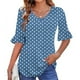 thumbnail image 1 of mfyjkho Tops De Tallas Grandes, Blusa Informal Con Cuello En V, Mangas Cortas Y Estampado Para Mujer Tops De Tallas Grandes S, 1 of 5