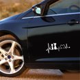 thumbnail image 5 of Walbest 1Pc Car Sticker - Cartoon Dog Cat Heartbeat Auto Vehicle Window Decals Decoration for Universal Car SUV, 5 of 6