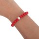 thumbnail image 5 of 4 pulseras de cuentas: pulseras de cuentas de piedra natural hechas a mano para mujeres y niñas. Pulseras elásticas con piedras para fiestas, verano, playa, vacaciones y festivales., 5 of 6