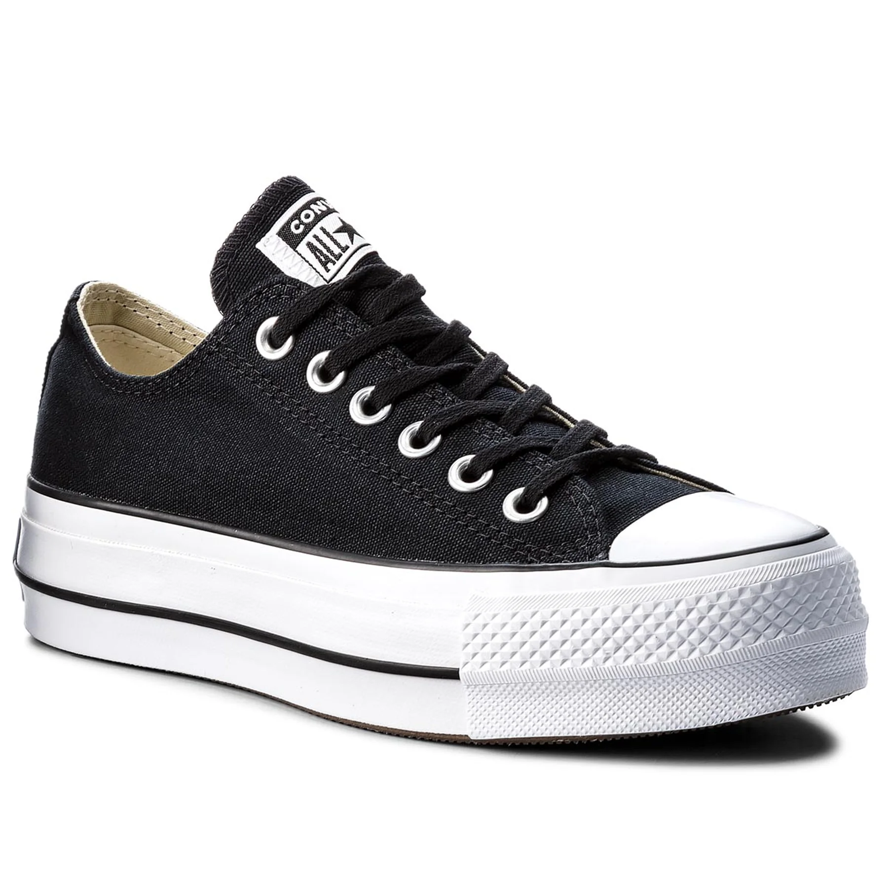 Tenis Converse Mujer 560250C Negro 23 cm CONVERSE Chuck Taylor en Plataforma de Lona Walmart en linea