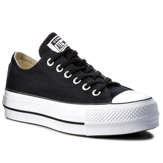 Tenis Converse Mujer 560250C Negro 23 cm CONVERSE Chuck Taylor en Plataforma de Lona
