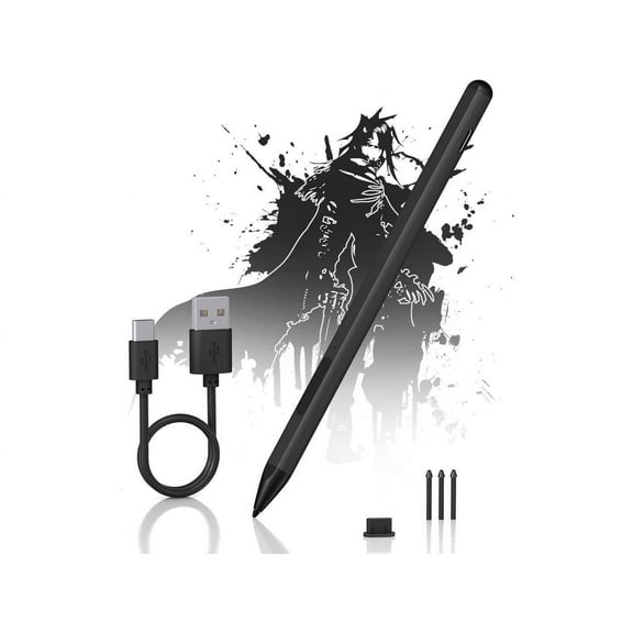 Surface Pen Stylus for Microsoft Surface Pro,4096 Pressure Sensitivity,USB-C Charging,Erasing Function,Magnetic Attraction for Windows Surface Pro 11/10/9/8/7/6/5/4/3/X,Surface Go/Book/Studio